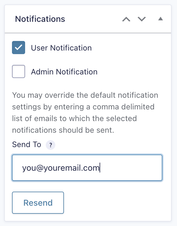 Send test emails